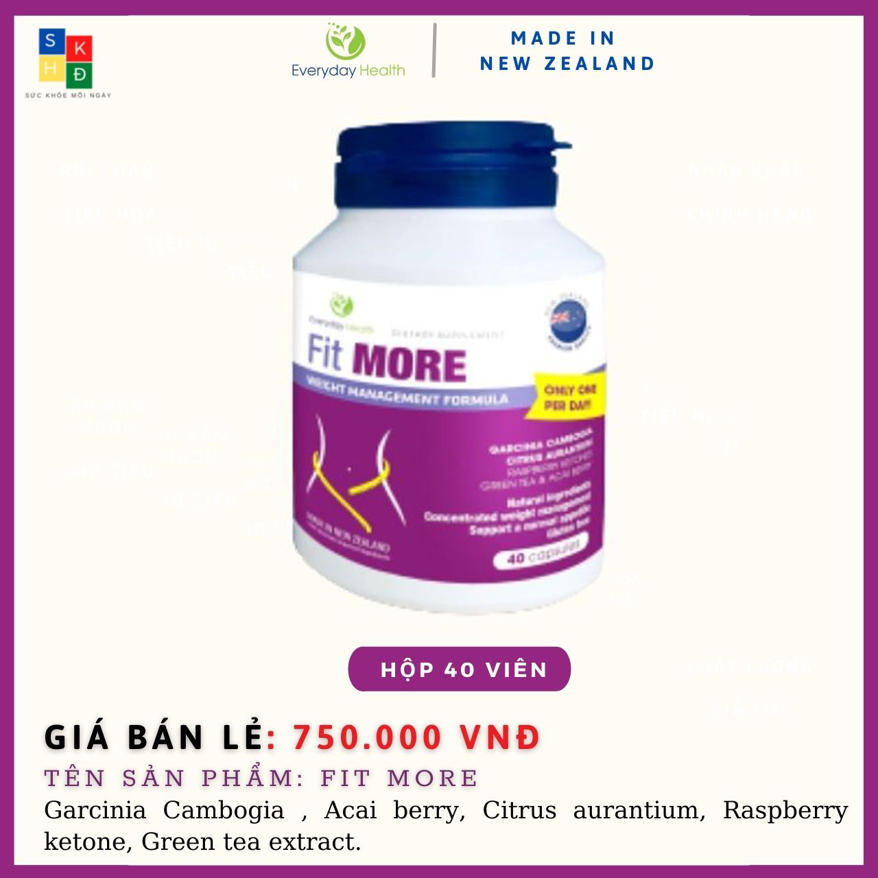 VIÊN UỐNG GIẢM CÂN FIT MORE